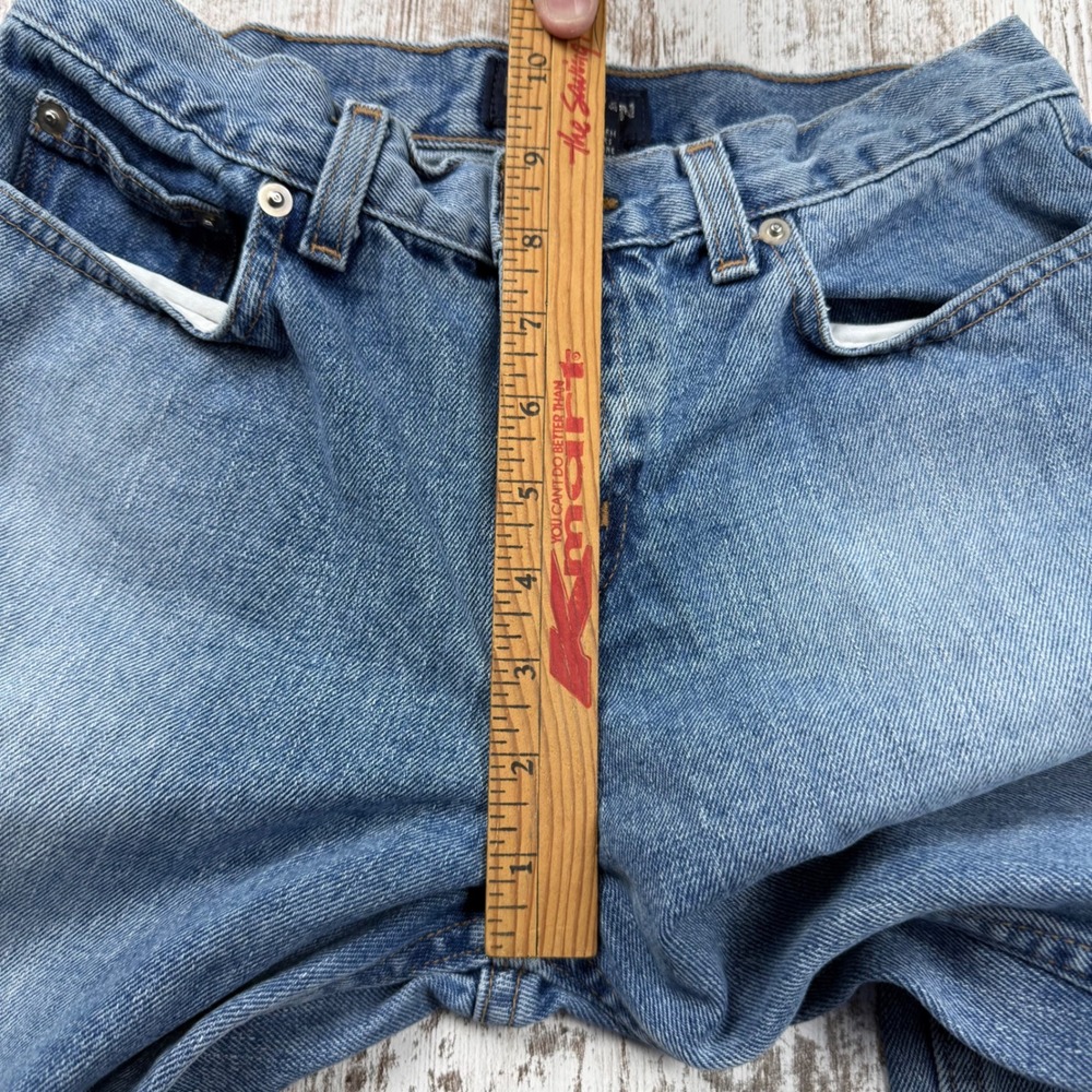 London Jean Vintage Straight Leg Patchwork Sexy Spell Out Jeans 4 Indie Sleaze‎ - Picture 7 of 9